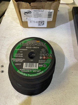 Ca. 30x Doorslijpschijven Twisto-Cut, Metaal