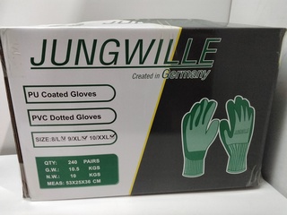 Ca. 240x Paar werkhandschoenen Jungwille