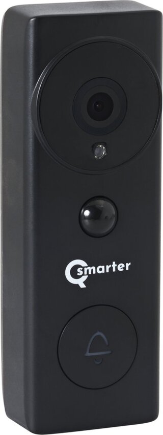 8x Draadloze deurbel Qsmarter, DB Pro, zwart/bruin