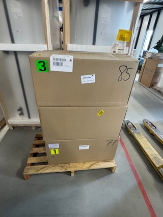 3x Dakdoorvoer, 990 430 615, zwart