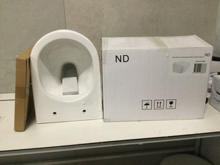 Wandcloset verkort 48 cm + soft close bril WB, 32.4640, wit