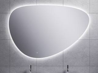 Condensvrije Led-spiegel, dimbaar 100 cm. WB, Uovo 38.4166