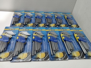 Ca. 12x Inbusset van S+R, kwaliteits gereedschap S+R