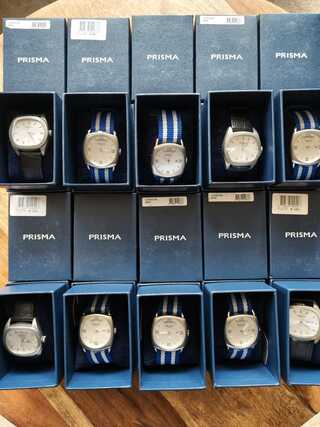 Ca. 10x Horloges diverse modellen Prisma