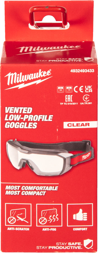 2x Veiligheidsbril Milwaukee, Full Focus Ruimzichtbril