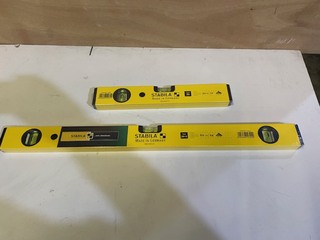 2x Waterpassen Stabila