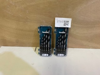 2x Houtboren-display Makita, D-72861