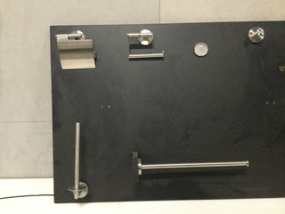 Toiletaccessoires op bord WB, rvs