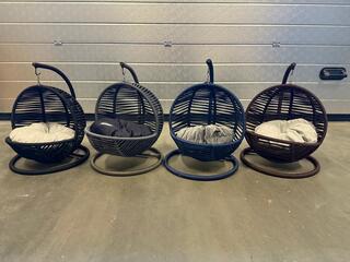 5x Kattenhangstoel Simba met kussen Bella Home