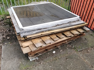 Ca. 15x Dikke tuinschermen, Diverse modellen