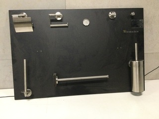 Toiletaccessoires op bord WB, rvs