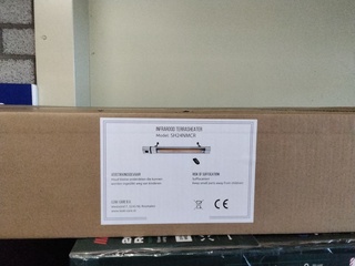 Grote infrarood heater 2400 Watt + Asb.