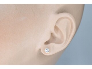 Geelgouden diamanten oorbellen met 0.80 carat diamant