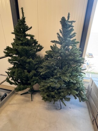 2x Kunstkerstboom