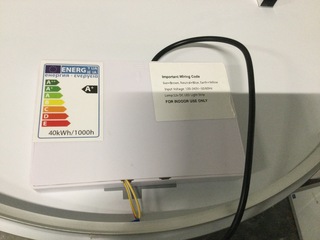 Spiegel + Led doorsnee 80 cm