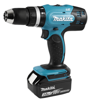 Accuboormachine set 18V Makita, DDF453RFE