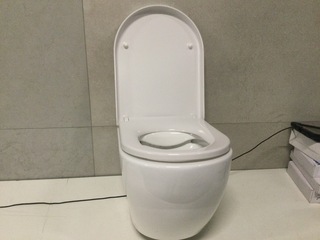 Hangtoilet incl. softclose zitting, wit
