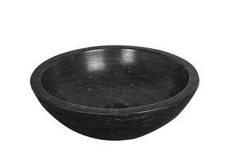 Hardstenen opzetwastafel Rond 40×12 cm WB, 39.3520, grijs tinten