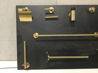 Toiletaccessoires op bord WB, goud koper