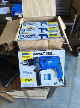 4x Slagboormachines Kinzo