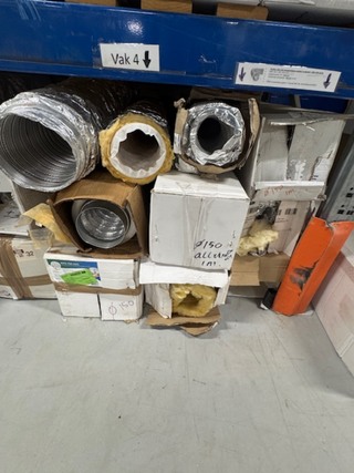 Ca. 18x Doos dempers en slangen