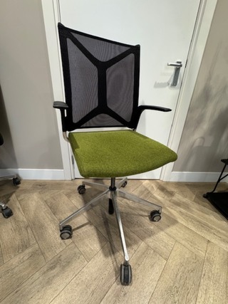 4x Bureaustoel, groen