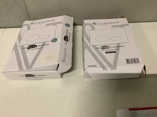 2x X 32 Metal drukplaat 2 kleuren WB