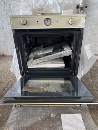 Oven Smeg, SFP750POPZ, geelkoper/crème