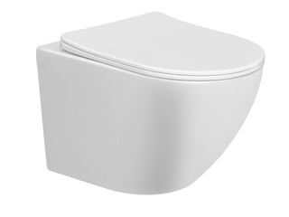 Wandcloset verkort 48 cm + soft close bril WB, 32.4640, wit