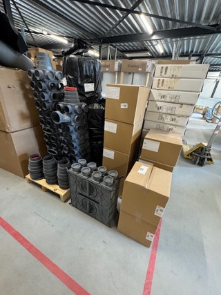 partij Luchtverdeelkast en toebehoren, 200 serie, grijs