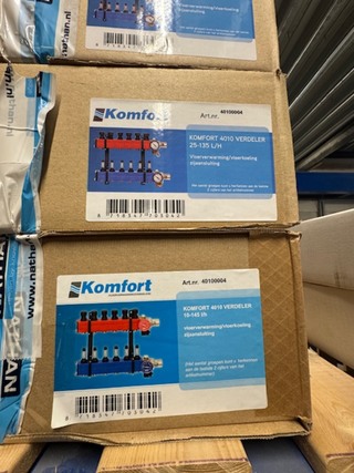 6x Vloerverwarmingsverdeler