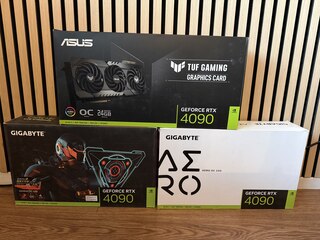 3x Videokaart, Asus & Gigabyte, Geforce RTX 4090