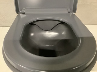 Hangtoilet incl. zitting, mat grijs