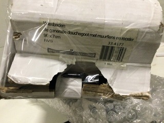 Douchegoot 90×7 cm incl. rooster WB