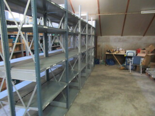 Metalen magazijnstelling Dexion, breedvakstelling