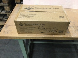 5-Delige Dutch Oven set El Fuego, AY4661, zwart