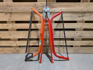 Boutenschaar en 2 x beugelzaag, VWB & BAHCO