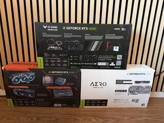 3x Videokaart, Asus & Gigabyte, Geforce RTX 4090