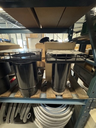 Ca. 18x Diverse dakdoorvoer