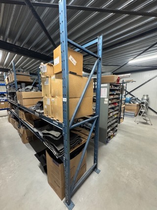 5,5 meter Magazijnstelling, blauw