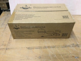 5-Delige Dutch Oven set El Fuego, AY4661, zwart