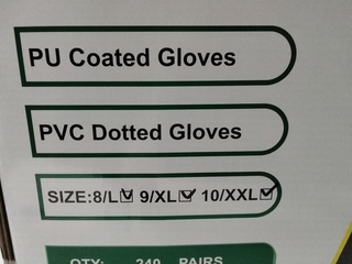 Ca. 240x Paar werkhandschoenen Jungwille