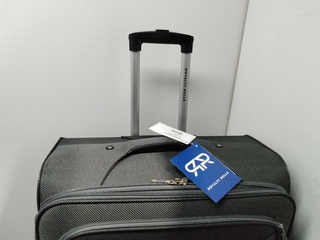 Grote reiskoffer op wielen met cijferslot Royalty Rolls, donker grijs