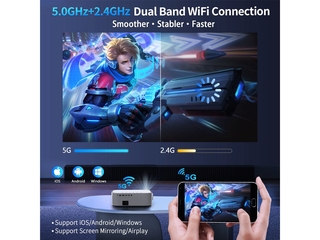 1080p Beamer, wifi bluetooth met Dolby 4K