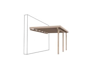 Carport  500 x 300 x 270 cm, Wand