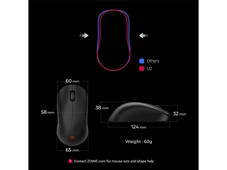 BenQ Draadloze Gamingmuis ZOWIE U2  eSports Zwart