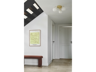 Nordlux Franca Plafondlamp 3x E14 Opaal glas/messing