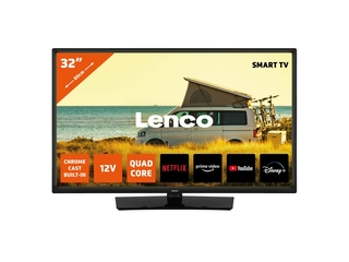 Lenco LED3263BK 32 Android Smart TV met 12V auto adapter Zwart