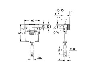 Grohe Wc Reservoir Wit