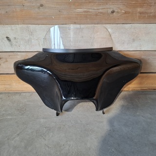 Windscherm Harley, Batwing, Zwart